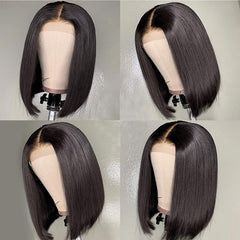 4*4 Short Lace Front Human Hair Wigs