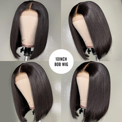 4*4 Short Lace Front Human Hair Wigs