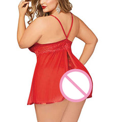 Plus Size Open Back Lingerie