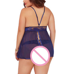 Plus Size Open Back Lingerie