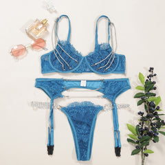 Lingerie Ultra-thin Transparent Bra Set