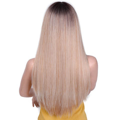 Long Straight Human hair Wig