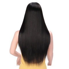 Long Straight Human hair Wig