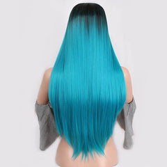 Long Straight Human hair Wig