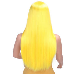 Long Straight Human hair Wig