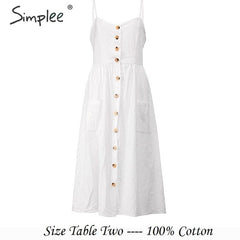 Simplee Elegant button women dress