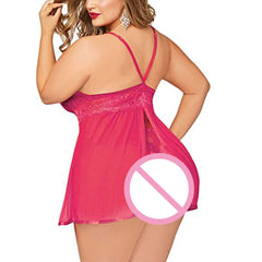 Plus Size Open Back Lingerie